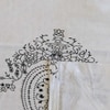 Black And White Floral 330 Tc  Cotton Flat  Queen Size Bedsheet With 2 Pillow Cover