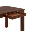 Arlo Teak Wood 6 Seater Storage Dining Table In Sienna Teak Finish