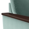 Corby Luxe 2 Seater Fabric Sofa in Dusty Turquoise Velvet Colour