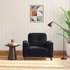 Verona Premium 1 Seater Fabric Sofa in Deep blue velvet Colour