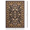 Presto Black Traditional Hand Tufted Wool Carpet 6X9 Feet