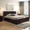 Astoria Solid Wood King Size Box Storage Bed In Mahogany Finish
