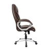 Adiko High Back Executive Revolving Office Chair In Brown