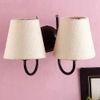 Etha White Natural Fiber Wall Light