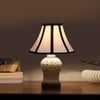 Devansh Multi Cotton Shade Lamp With Wood & Mosaic Glass Base For Decoration/Office/Home/Gifting/Study For Decoration/Office/Home/Gifting/Study