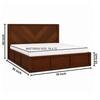 Vanya Solid Wood Comfort King Bed Box Storage Provincial Teak Finish Mattress 72 x 78 Inches
