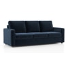 Apollo Compact 3 Seater Fabric Sofa in Cobalt Colour