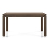 Atlas Solid Wood 6 Seater Compact Dining Table In Danish Walnut Finish