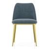 Olivia Accent Chair in Finish Antique Brass and Davos Plus Colour