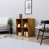 Hexa Engineered Wood Bookshelf Multipurpose Storage Rack in Giant Wood Colour