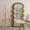 The Artment Green Ripple Edge Unbreakable Floor Mirror For Home (160 X 60 CM)