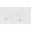 Cacef 3 Seater Pull Out Sofa cum Bed  in Black Colour