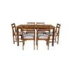 maira solid wood  6 seater Dining table in  Provincial Teak