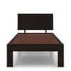 Boston Solid Wood Single Size Bed In Mahogany Finish