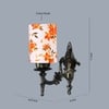 Devansh Metal Electric Wall Light in Antique Gold Colour with Multi Shade Count of 1 Light