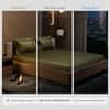 Stoa Paris 300TC UltrSatin King Bedsheet Set Satin King Olive Oasis