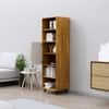 Hexa Engineered Wood Bookshelf Multipurpose Storage Rack in Giant Wood and Frosty White Colour