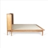 Neo Kyoto Solid Wood Queen Non Storage Bed in Black Colour