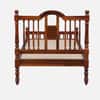 Nilaya Sheesham Wood Single Size Non Storage Bed in Honey Oak Finish