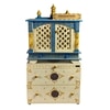 D'Dass Multi Color Mdf and Sheesham Wooden Temple With Cabinet For Pooja