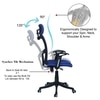 Jeaorda High Back Ergonomic Chair in Blue Colour