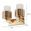 Eliante Modern Wall Lights Mild Steel & Glass Material Gold & White Finish
