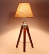 Thapki Table Lamp in Brown Shade