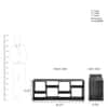 Anaya Solid Sheesham Wood Open Shelves Tv Stand In Provincial Teak Finish