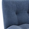 Palermo 3 Seater Click Clack Sofa cum Bed In Midnight Indigo Blue Colour