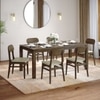 Atlas Solid Wood 6 Seater Dining Table With Set of 3  Lunar Dining Chair