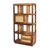 Dhruve Solid Wood  Bookshelf in Honey Oak Finish