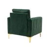 Rafeal Fabric Lounge Chair in Green Colour