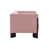 Octavia Boucle Fabric Lounge Chair in Pink