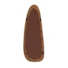 Sabi Solid Wood Assymentric Wall Mirror In Amber Walnut Finish