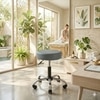 Zen Solid Wood Bar Stool (Olive Leatherette Colour)
