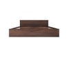Ren Engineered Wood King  Size Bed With Box Storage (Walnut Finish)
