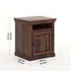 Prashiv Solid Wood Bed Side In Provincial Teak Finsh