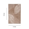 Handmade Wool Area Rug Modern Geometric Beige 5 x 8 Feet Carpet