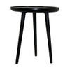 Metalsmith Solid Wood Side Table in Black Finish