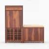 Parker Shoe Rack Of 40 Pairs In Honey Oak Color