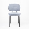 Cotton Fabric Dining Chair in Grey Colour