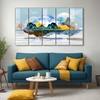 The Castle Decor Nature Art Wall Painting Wooden Framed 27x48 Inch (Style 4)