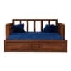 Dhuni Solid Wood Sofa cum bed  In Provincial Teak Finish