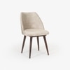 Bicasso Solid Wood Dining Table with Six Chairs in Grey Colour
