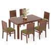 Atlas Solid Wood 6 Seater Compact Dining Table With Atlas Dining Chairs