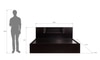 Idyia Engineered Wood King  Size Bed With Drawer Storage (Melamine Finish)