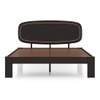 Nimbus Solid Wood Queen Size Bed Without Storage (Mahogany Finish)