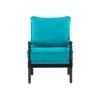 Luxe L in en Fabric Lounge Chair in Teal