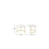 Fabriano Nesting Coffee Table In Gold Finish