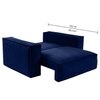 Skult Pull Out Sofa cum Bed in Navy Blue Colour
